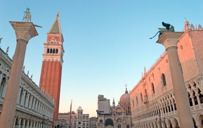 San Marco square at sunset, Italy