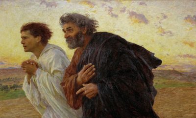 Apostles Peter and John hurry to the tomb on the morning of the Resurrection, 1898. Cambas, 82 x 134 cm RF 1153
