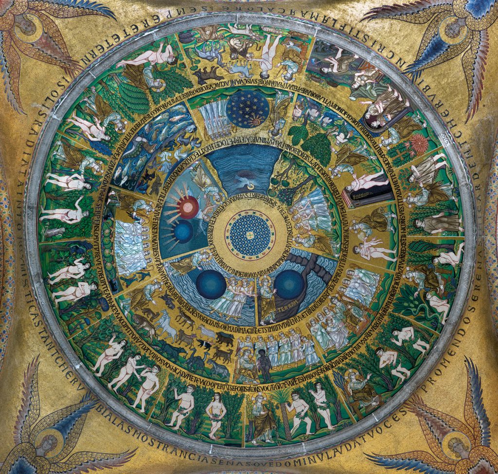 Mosaici cupola della genesi