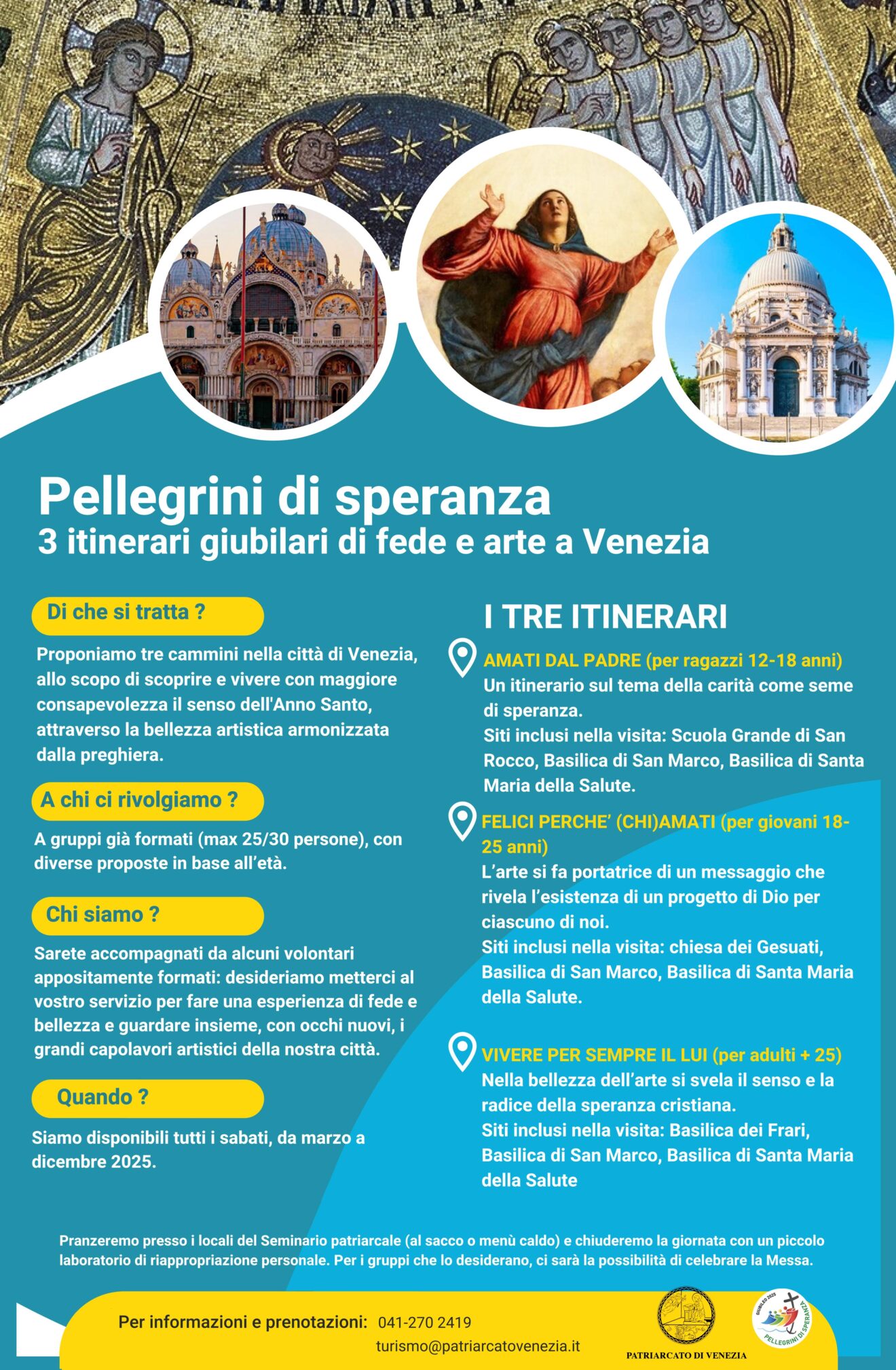 Pellegrini di speranza 3 itinerari giubilari di fede e arte a Ve