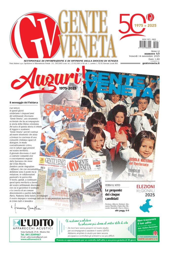 “Gente Veneta” compie 50 anni. Sabato 15 novembre Messa del Patriarca alla Salute e poi convegno in Seminario